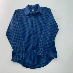 Classic Blue Plaid Men's Shirt